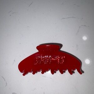 SKIMS ruby red Hair Claw Clip